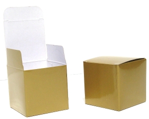 Standard Favor Box Cube 2 Inch 12pcs Gold