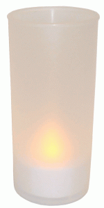 Flameless LED Tea Light Candle Yellow Light - Plastic Votive Holder