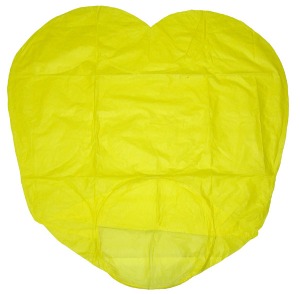 Heart Yellow Flying Sky (Floating) Lantern-Kongming Light