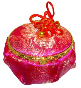 Small Pink Oval Shaped Jewelry Box