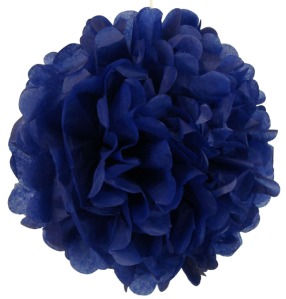 Tissue Pom Pom Paper Flower Ball 12inch Royal Blue